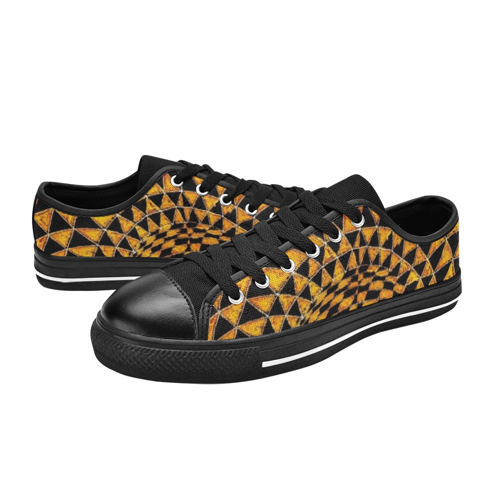 Amber Aquila Canvas Kid's Shoes (Big Kid) (Model 018)