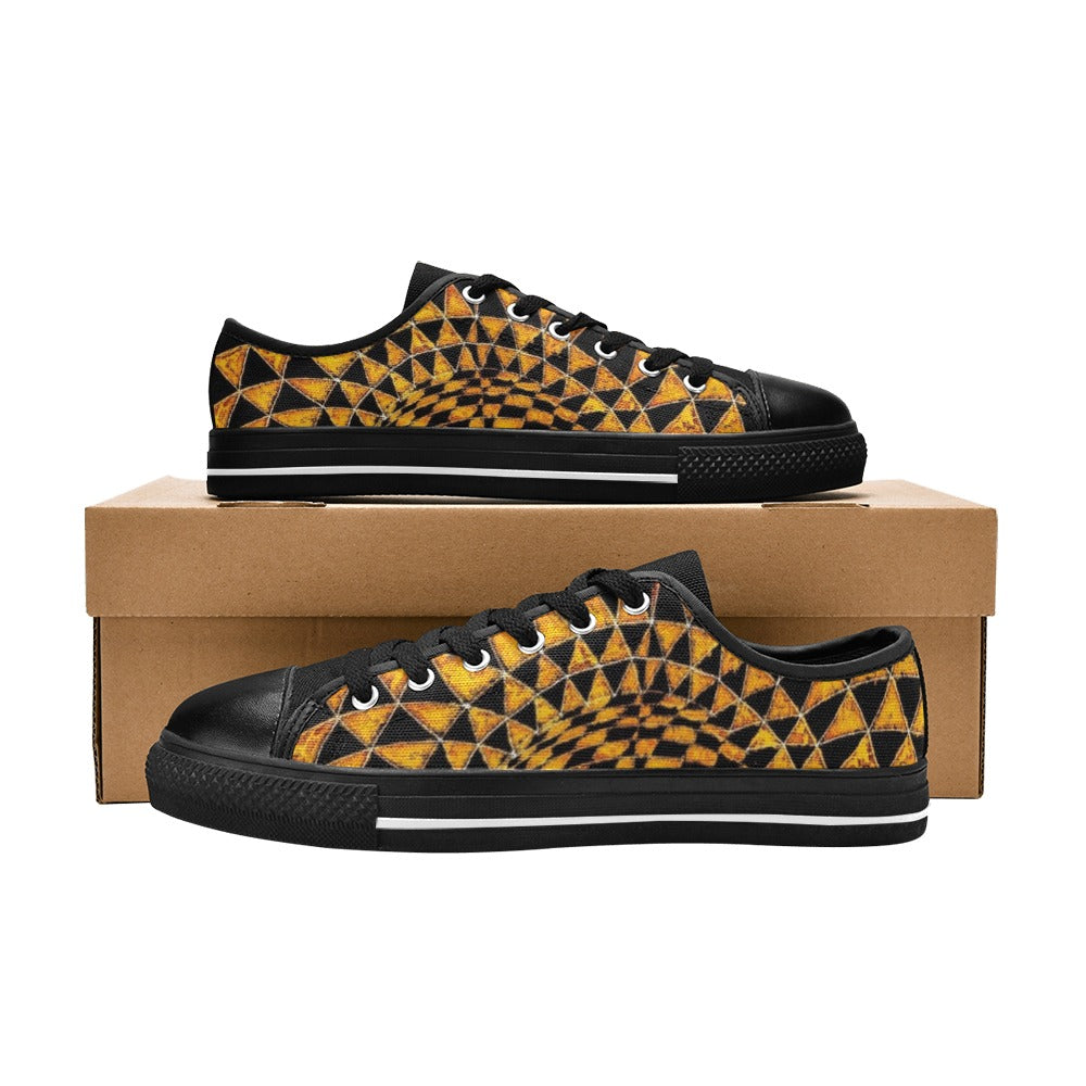 Amber Aquila Canvas Kid's Shoes (Big Kid) (Model 018)