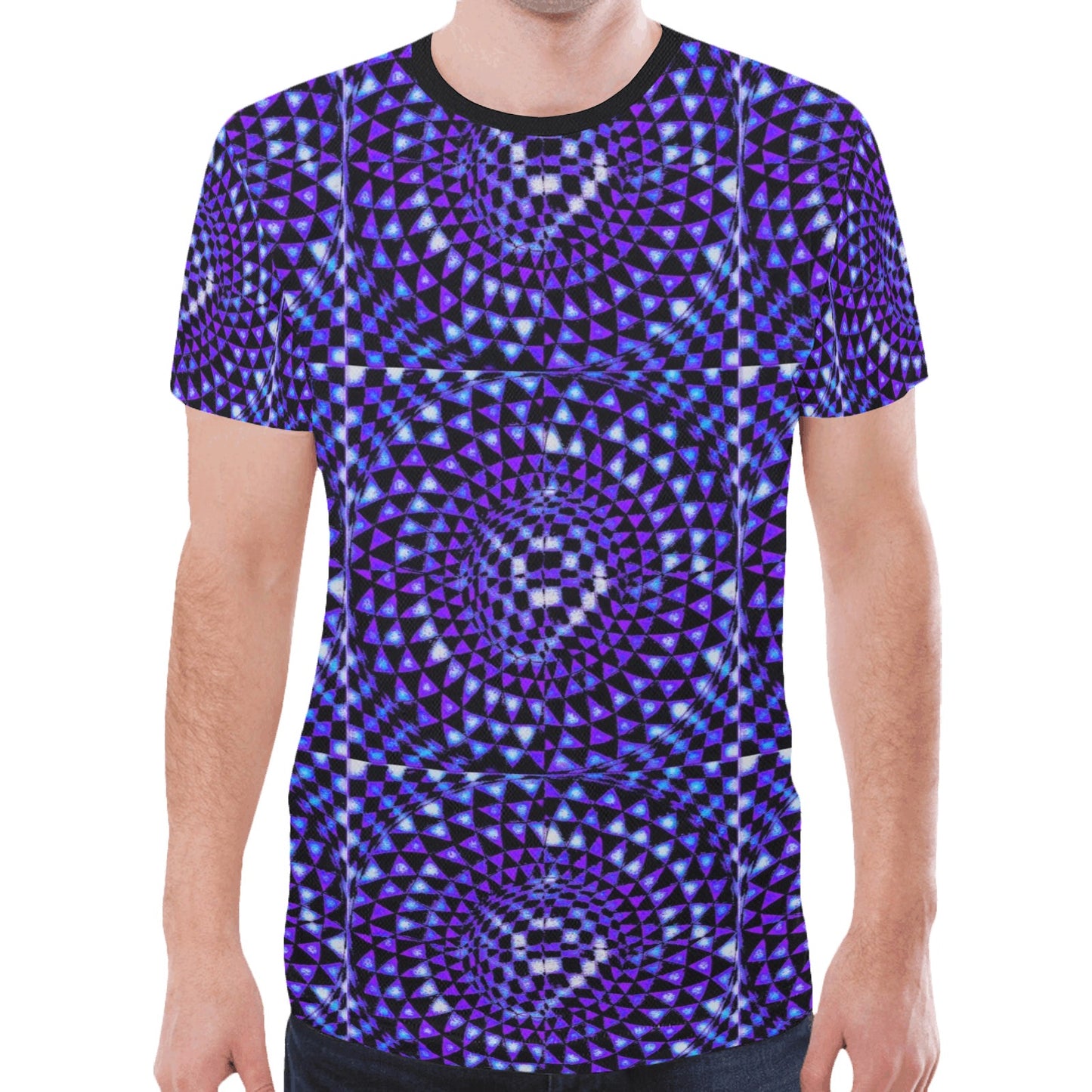 Tanzanite Men's All Over Print Mesh T-shirt (Model T45)