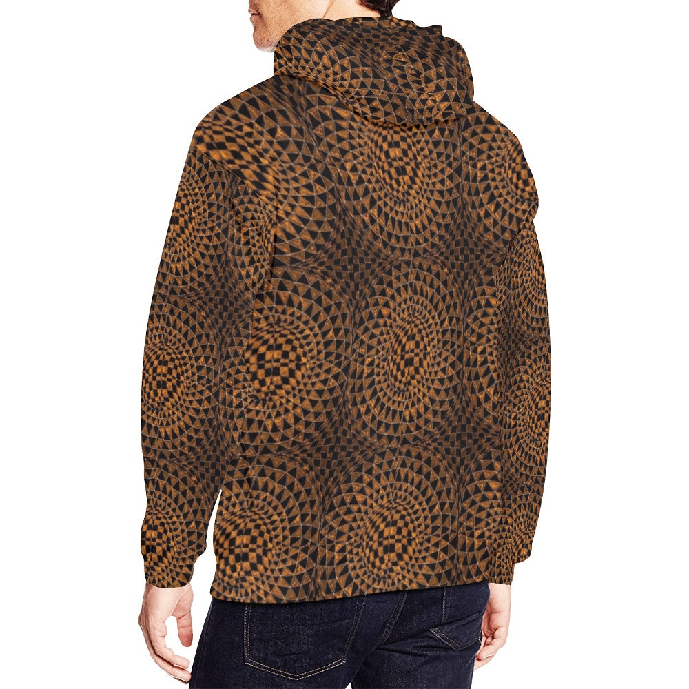 Tiger Iron Men's All Over Print Hoodie (USA Size) (Model H13)
