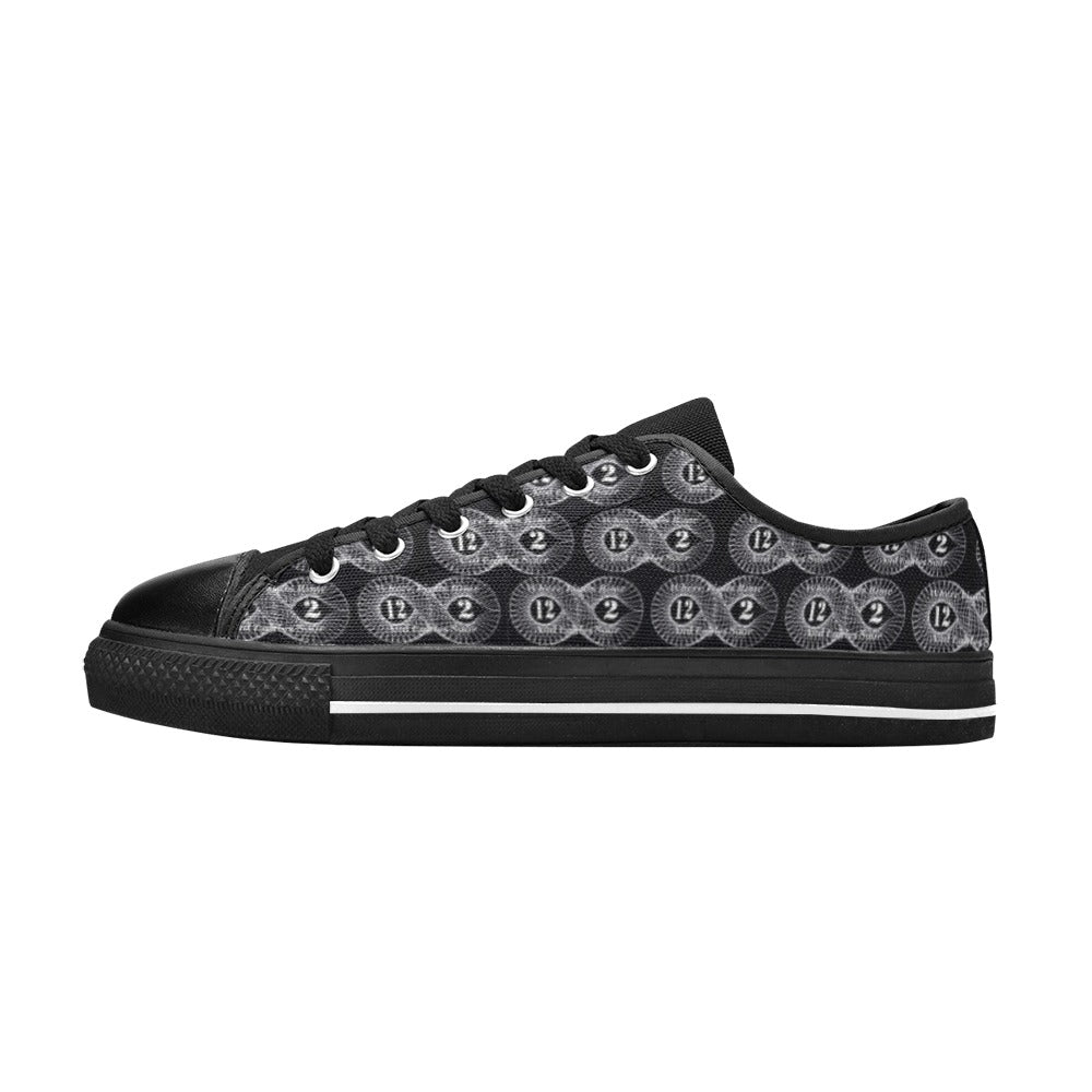 12n2 Designs New Sizes Aquila Canvas Men's Shoes (Model 018)