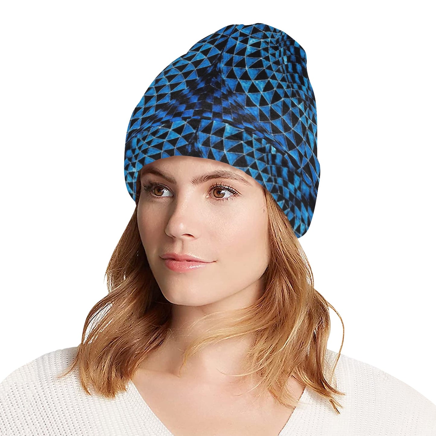 Lapis Lazuli All Over Print Beanie for Adults