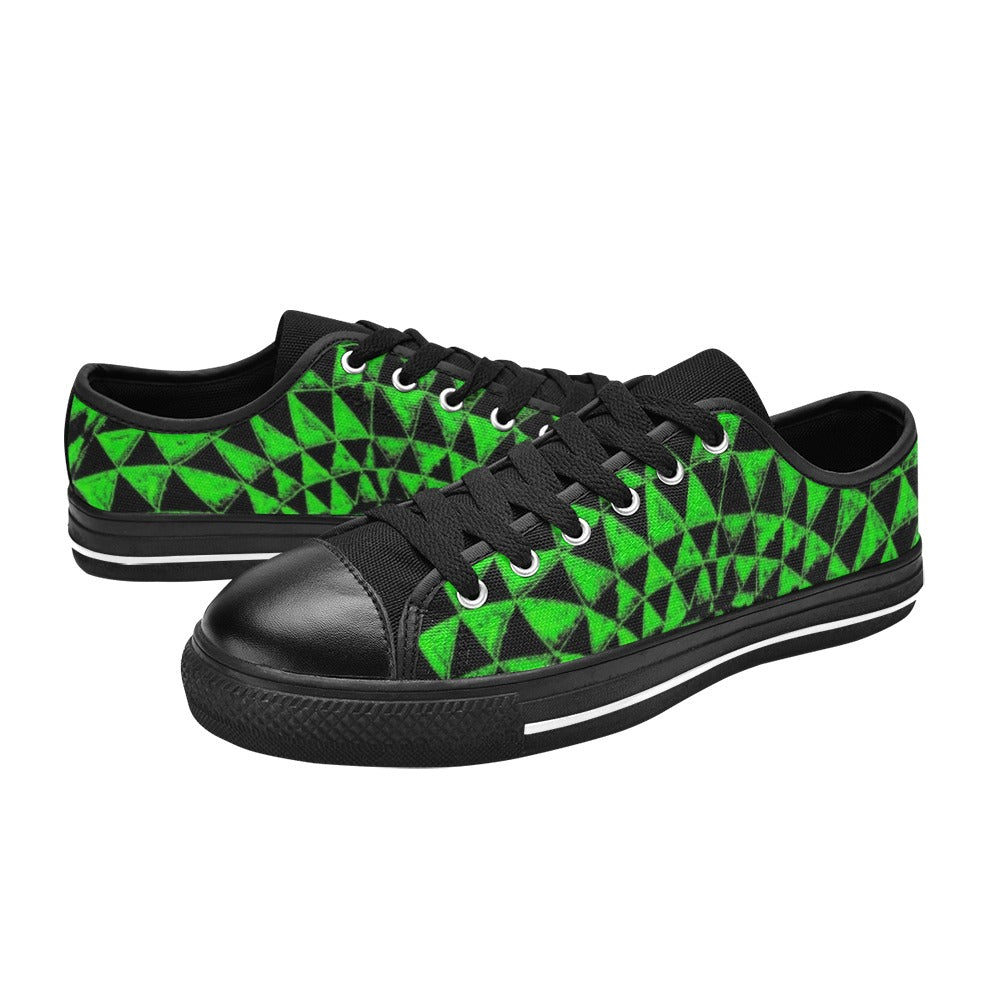 Emerald Aquila Canvas Women's Shoes (Model 018)