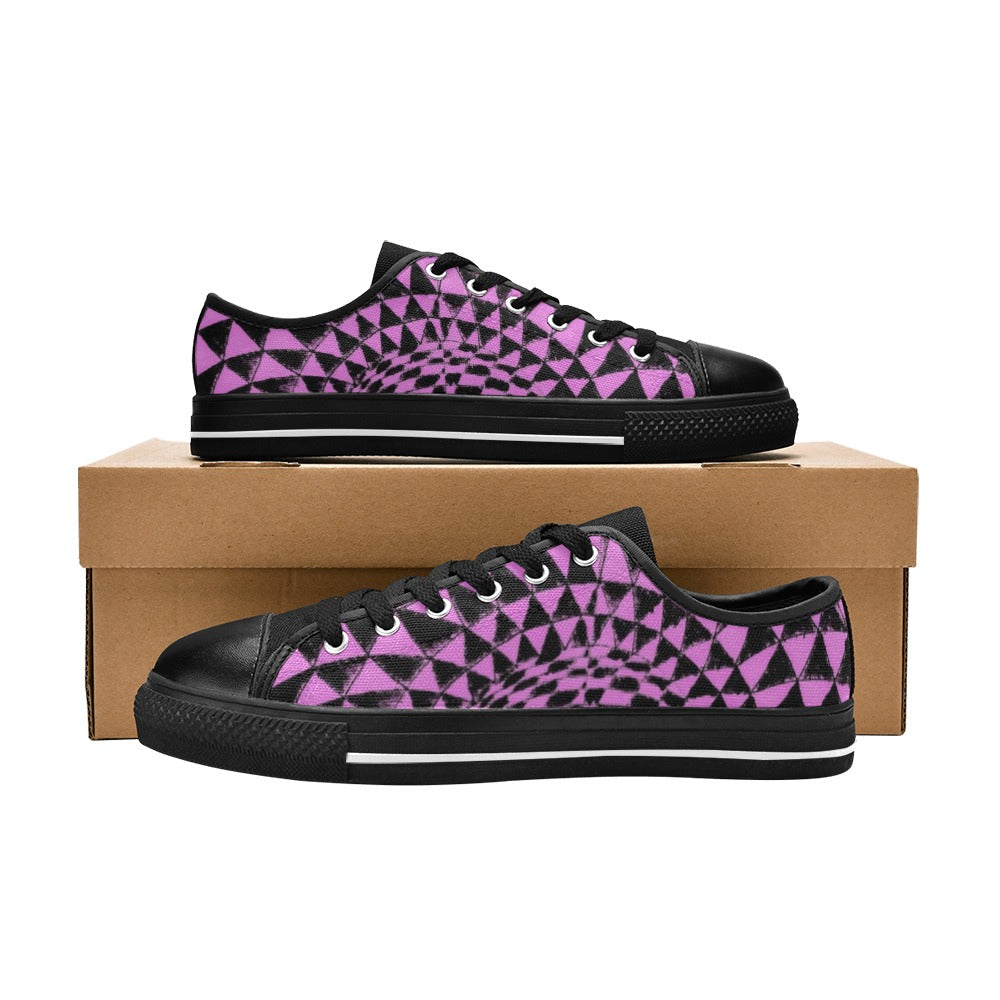 Amethyst Aquila Canvas Kid's Shoes (Big Kid) (Model 018)