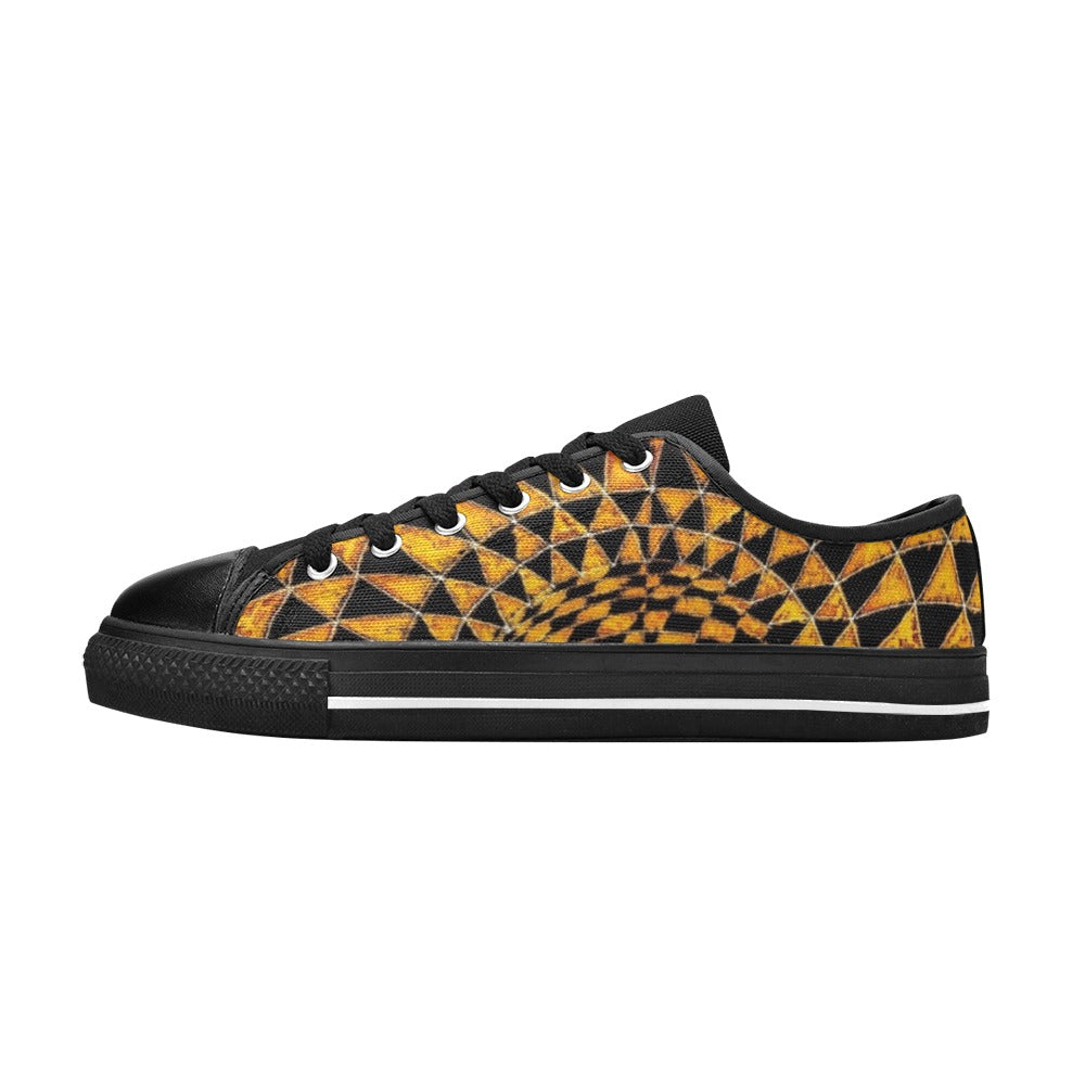 Amber Aquila Canvas Kid's Shoes (Big Kid) (Model 018)