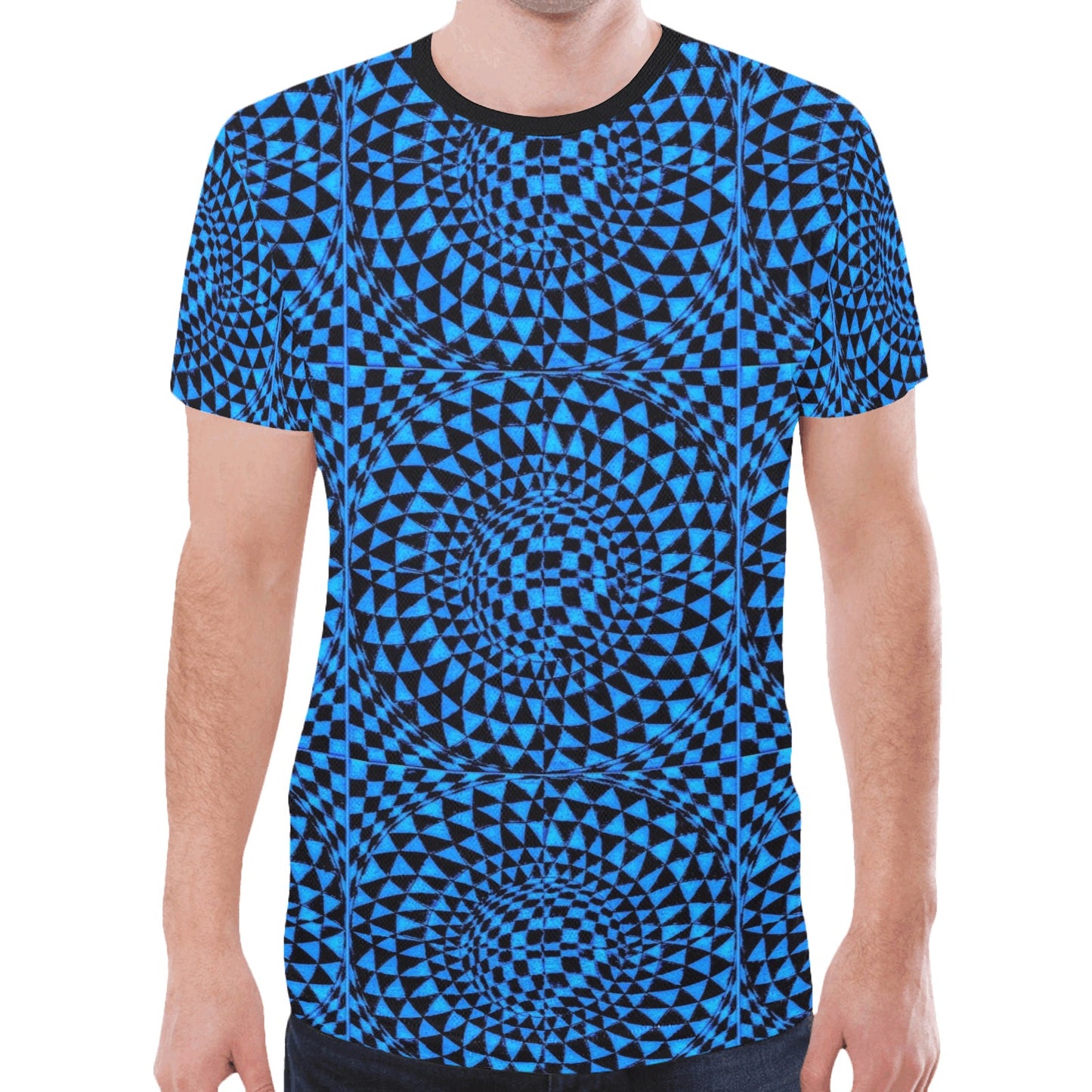 Chalcedony Men's All Over Print Mesh T-shirt (Model T45)