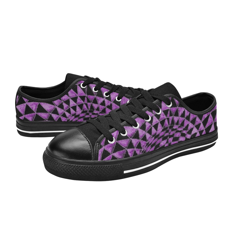 Lepidolite Aquila Canvas Women's Shoes (Model 018)