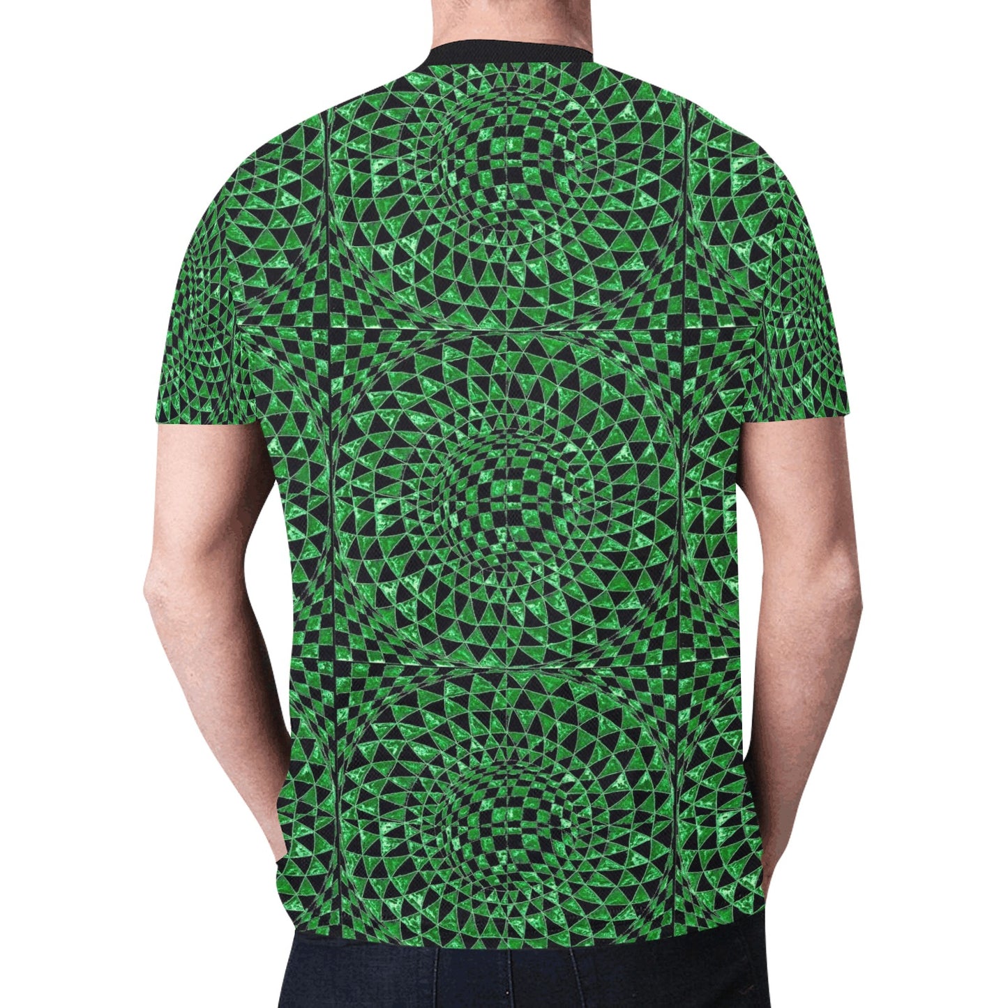 Malachite Men's All Over Print Mesh T-shirt (Model T45)