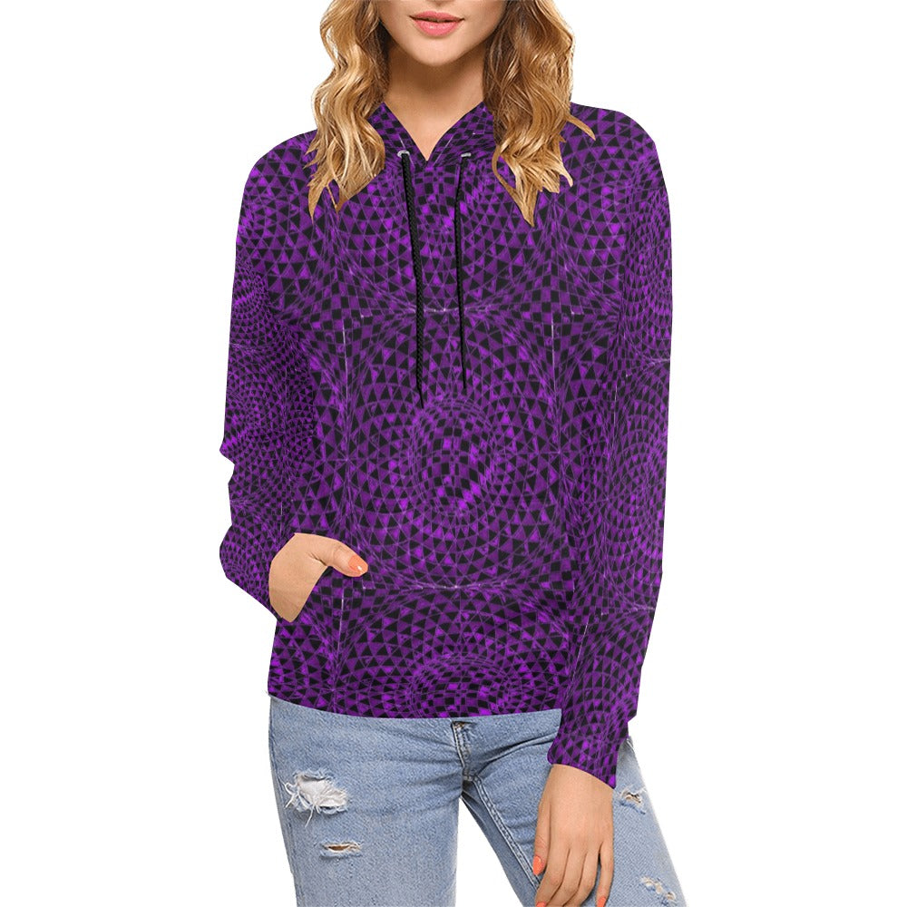 Sugilite Women's All Over Print Hoodie (USA Size) (Model H13)