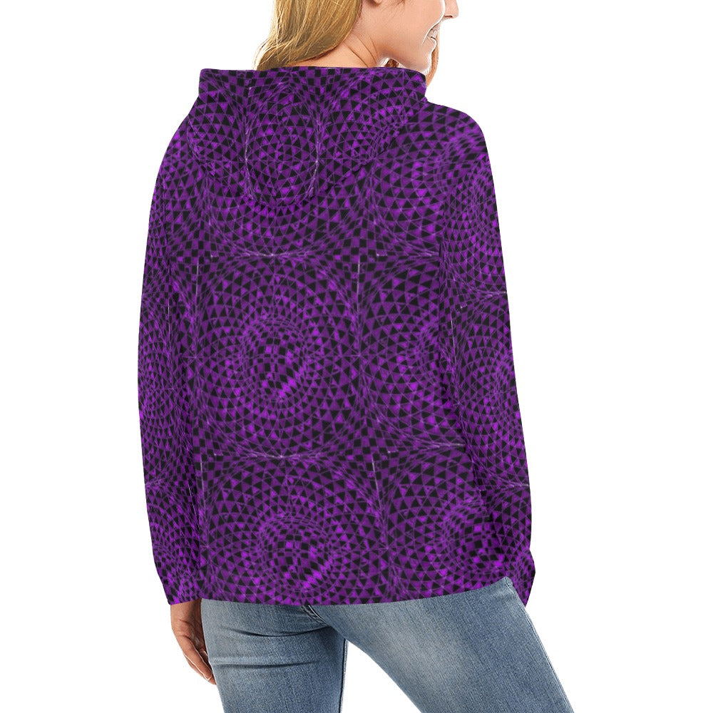 Sugilite Women's All Over Print Hoodie (USA Size) (Model H13)