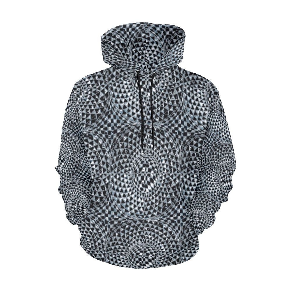 Snowflake Obsidian Women's All Over Print Hoodie (USA Size) (Model H13)