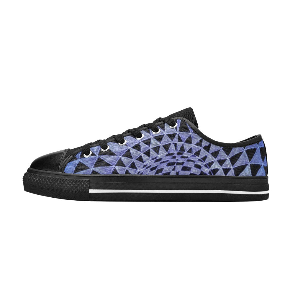 Kyanite New Sizes Aquila Canvas Men's Shoes (Model 018)