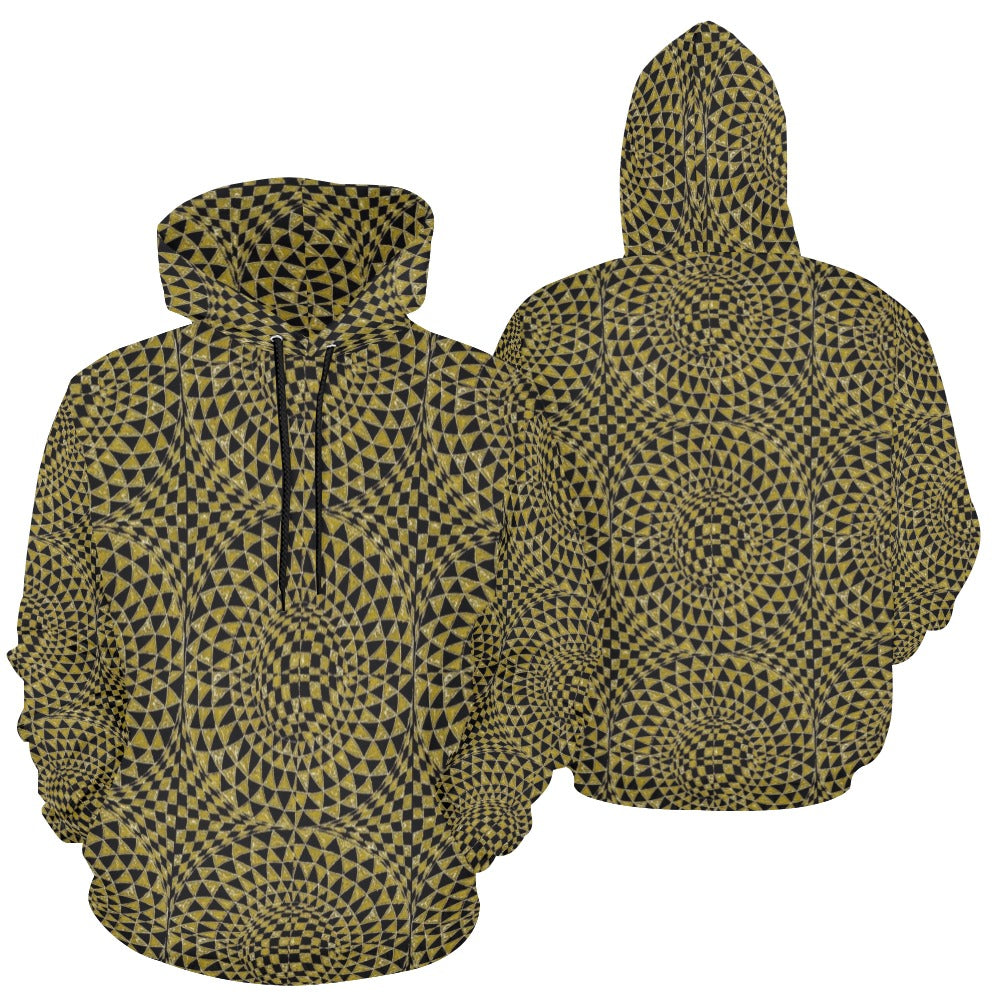 Pyrite Women's All Over Print Hoodie (USA Size) (Model H13)