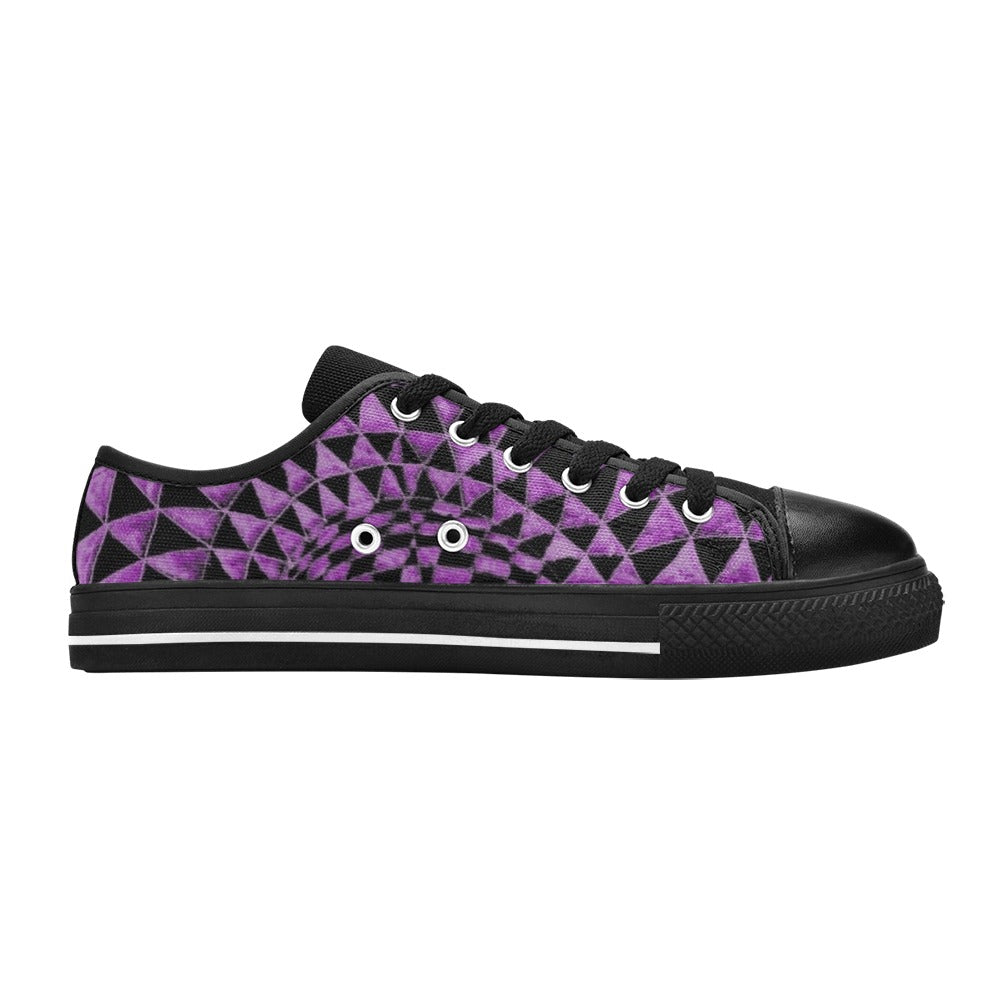Lepidolite New Sizes Aquila Canvas Men's Shoes (Model 018)