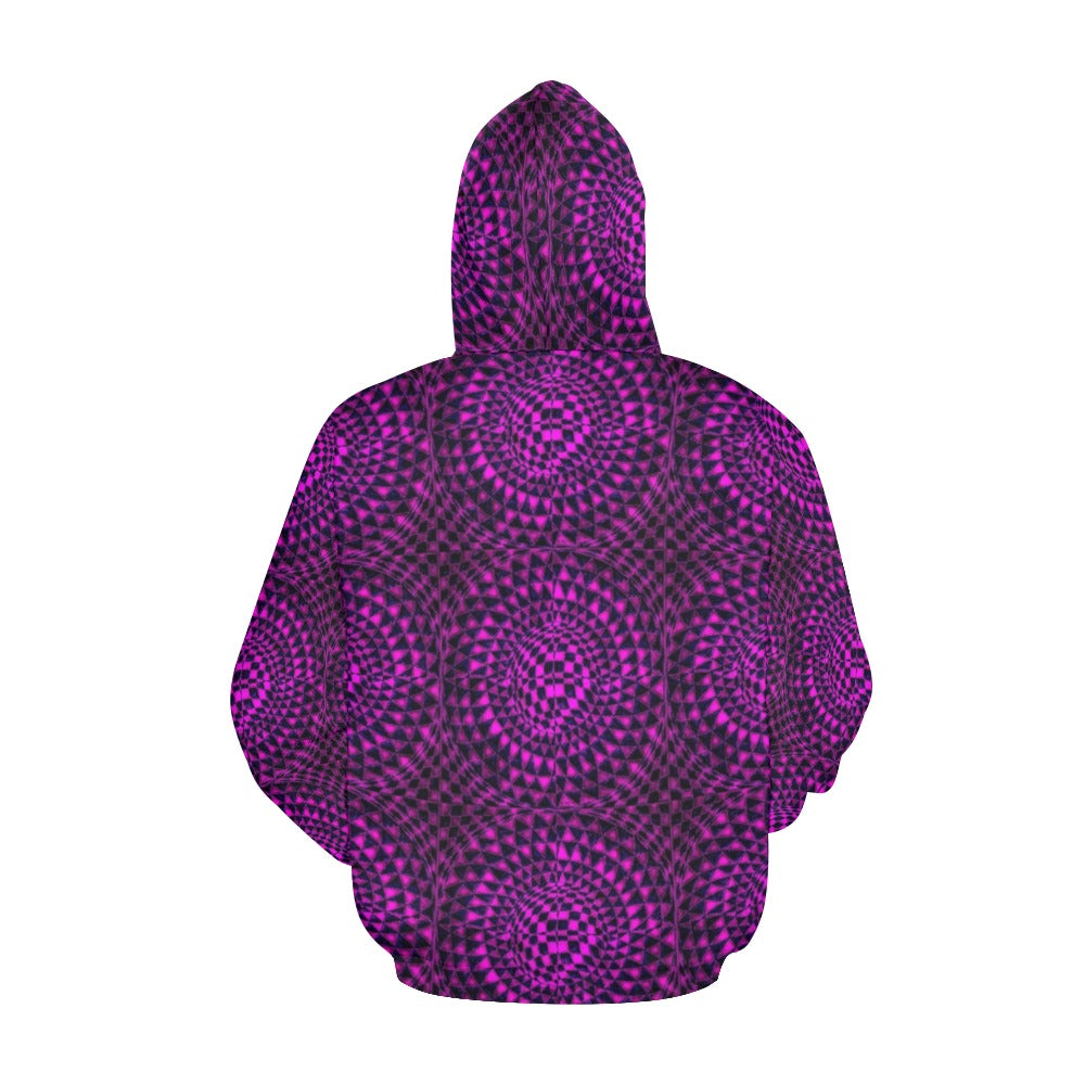 Erythrite Women's All Over Print Hoodie (USA Size) (Model H13)
