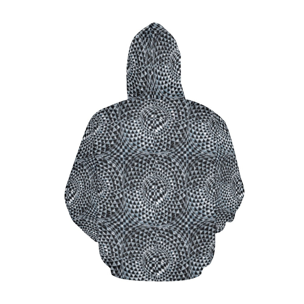 Snowflake Obsidian Women's All Over Print Hoodie (USA Size) (Model H13)