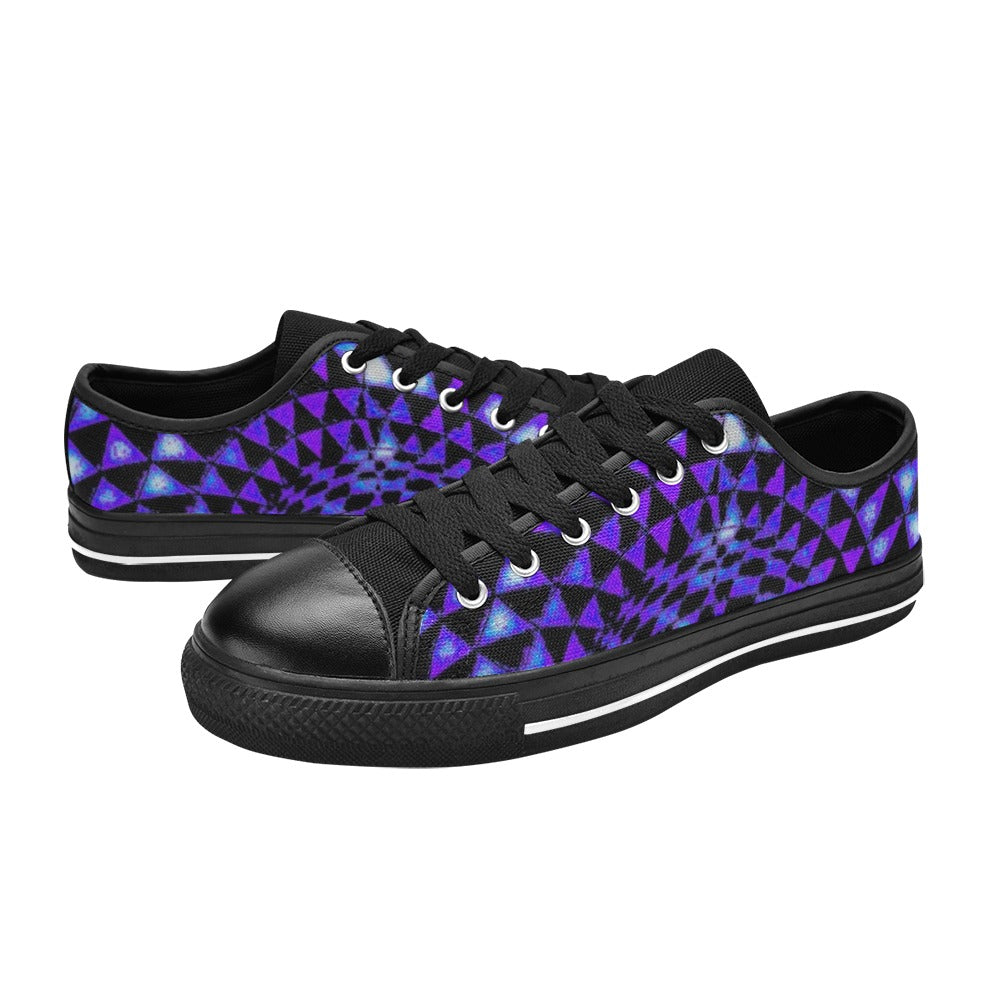 Tanzanite Aquila Canvas Kid's Shoes (Big Kid) (Model 018)