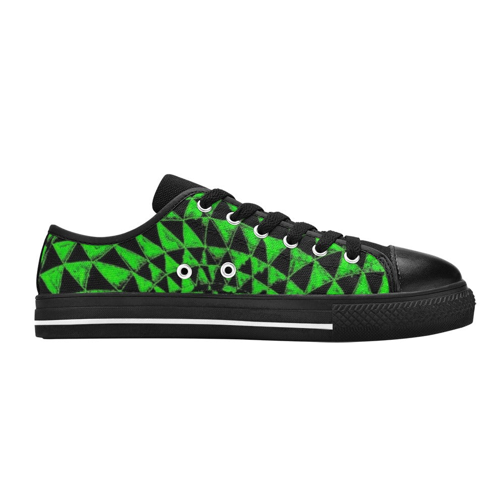Emerald Aquila Canvas Women's Shoes (Model 018)
