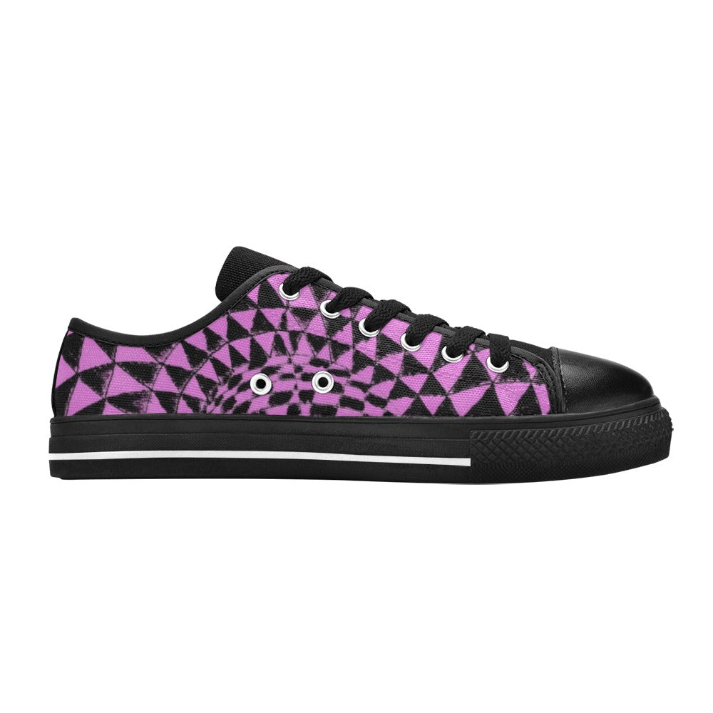 Amethyst New Sizes Aquila Canvas Men's Shoes (Model 018)