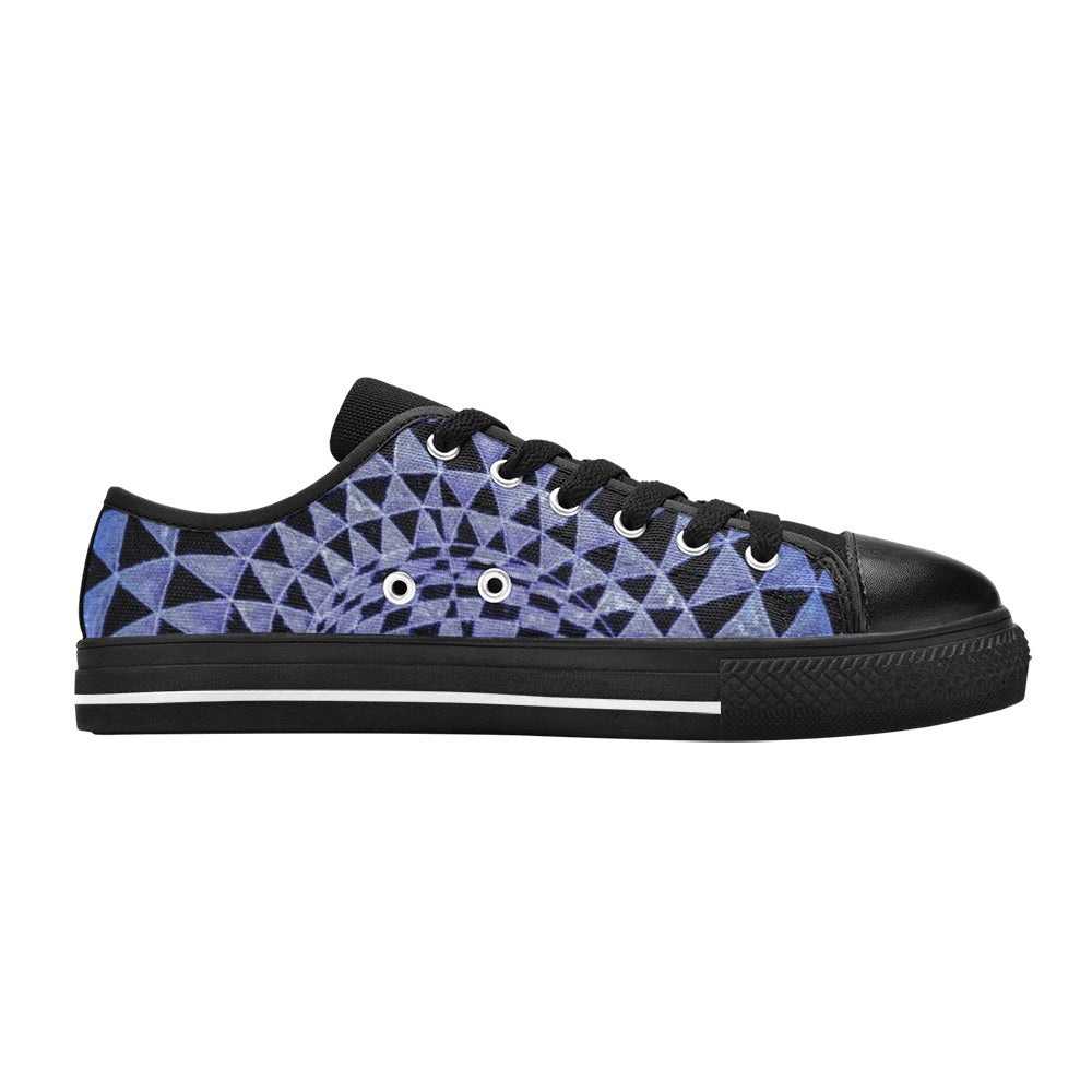 Kyanite New Sizes Aquila Canvas Men's Shoes (Model 018)