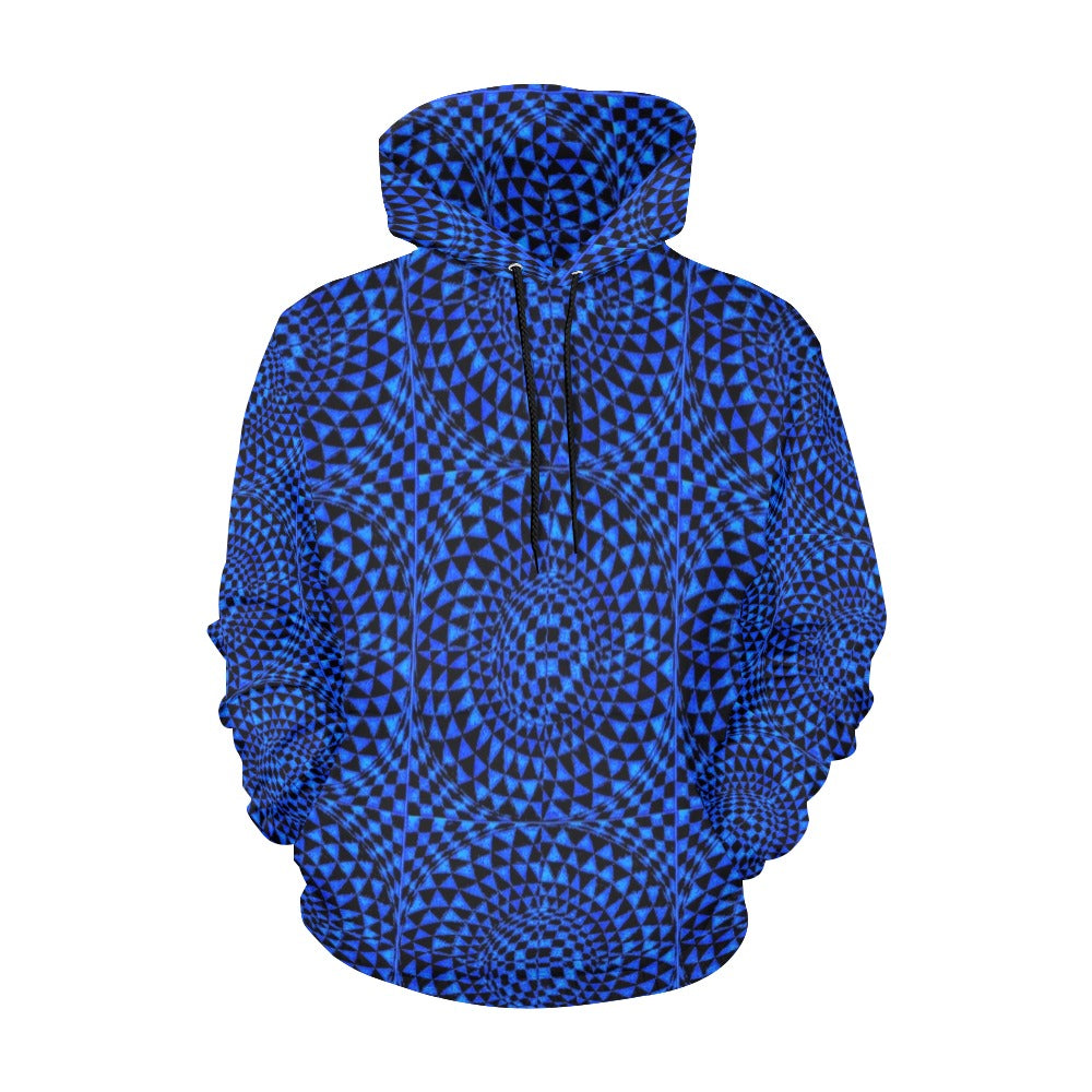 Sapphire Women's All Over Print Hoodie (USA Size) (Model H13)
