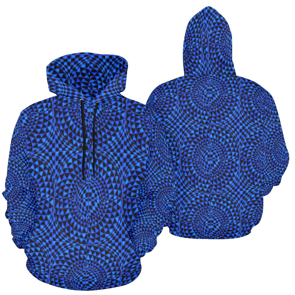 Sapphire Women's All Over Print Hoodie (USA Size) (Model H13)