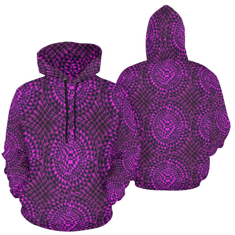 Erythrite Women's All Over Print Hoodie (USA Size) (Model H13)