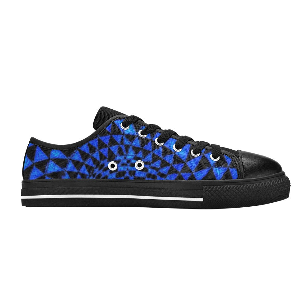 Sapphire Aquila Canvas Kid's Shoes (Big Kid) (Model 018)