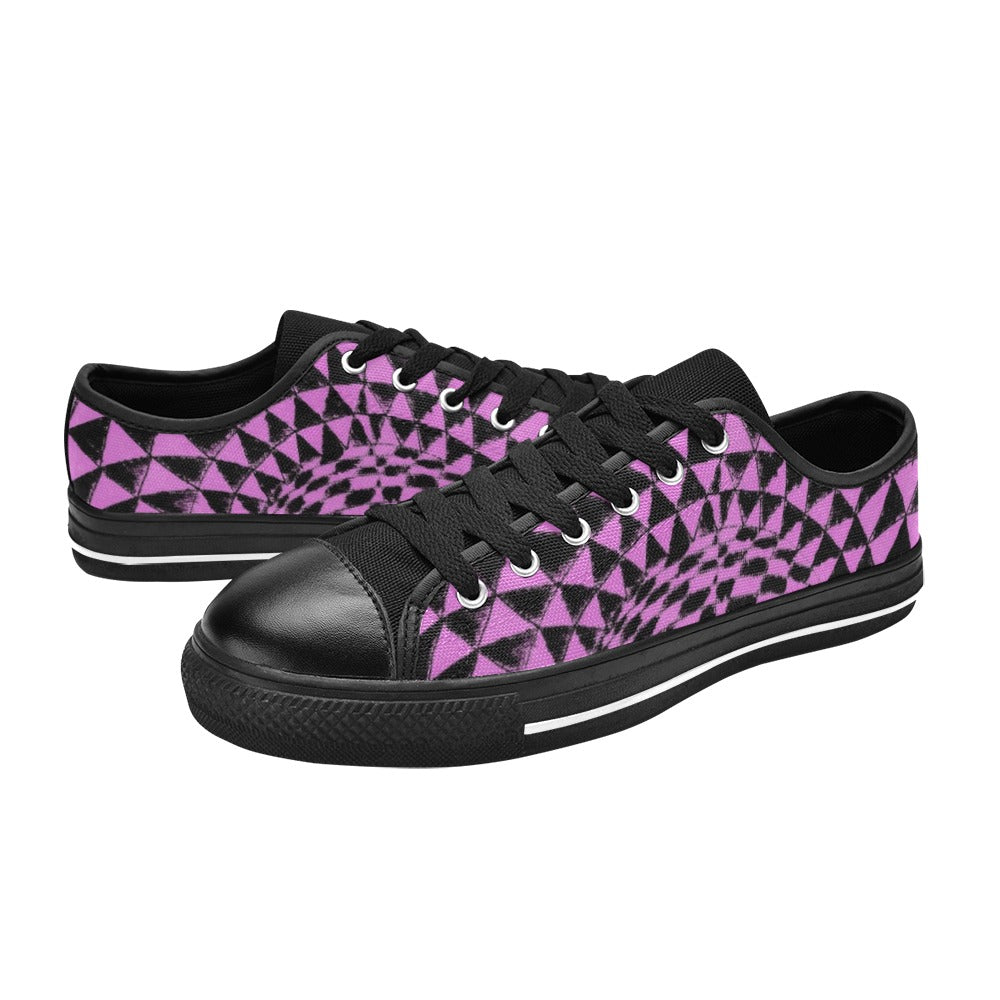 Amethyst New Sizes Aquila Canvas Men's Shoes (Model 018)