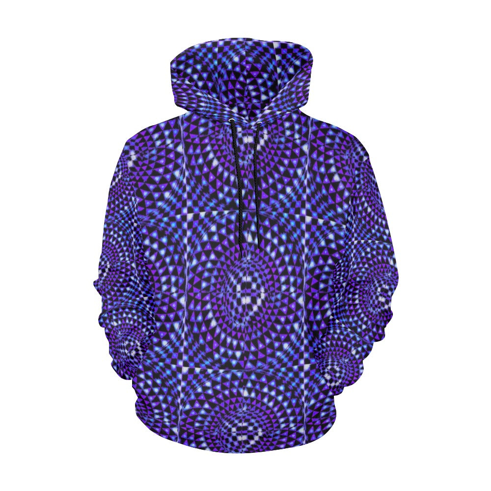 Tanzanite Women's All Over Print Hoodie (USA Size) (Model H13)