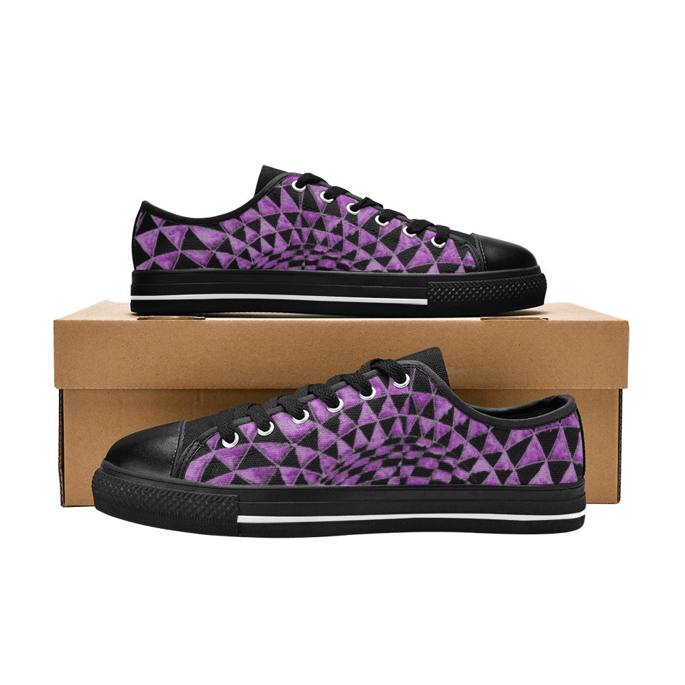 Lepidolite Aquila Canvas Women's Shoes (Model 018)