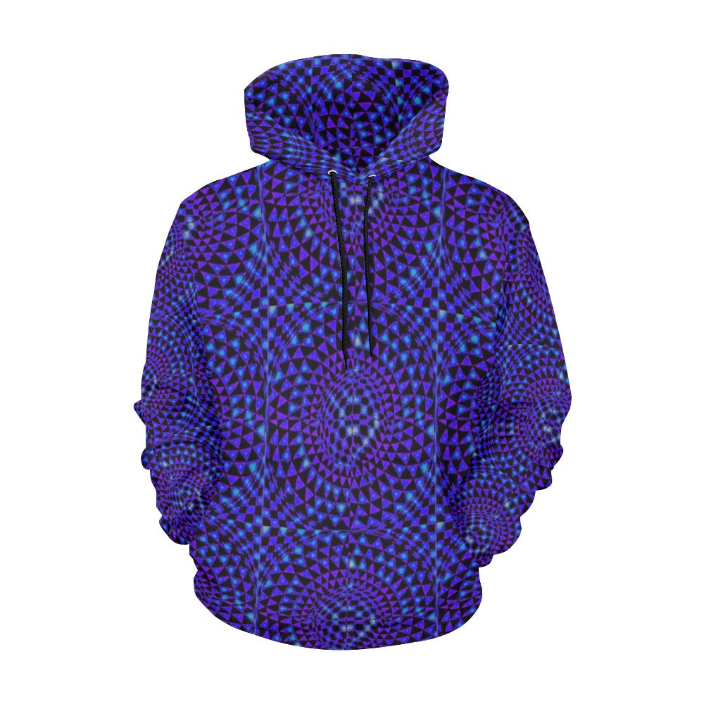 Iolite Women's All Over Print Hoodie (USA Size) (Model H13)