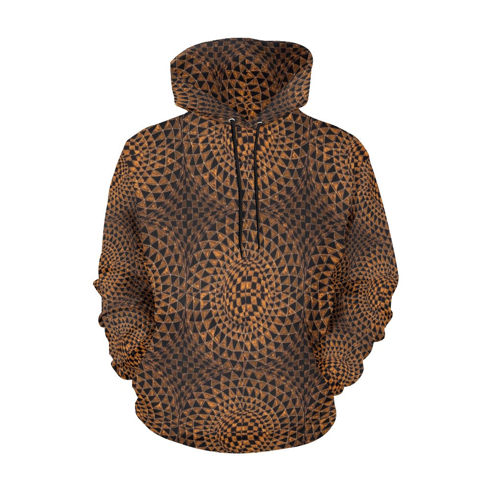 Tiger Iron Women's All Over Print Hoodie (USA Size) (Model H13)