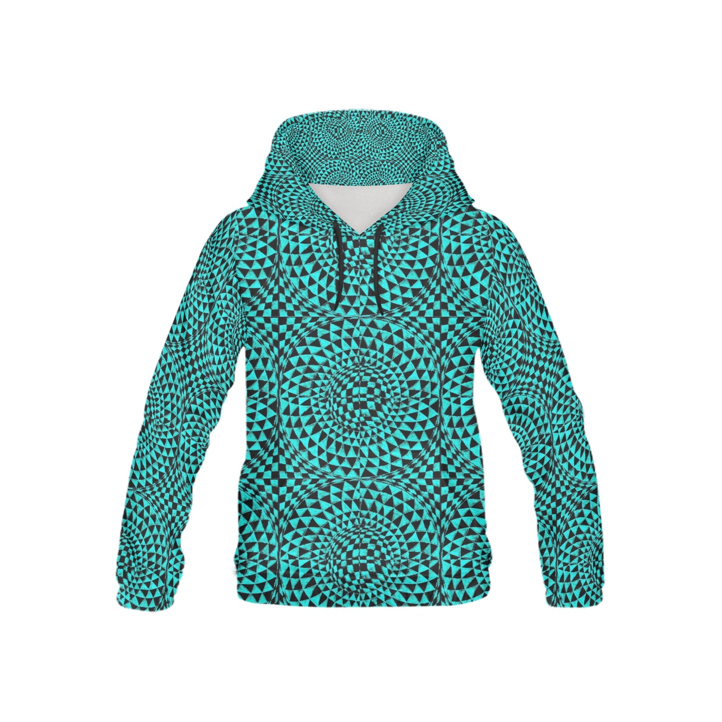 Aquamarine Youth All Over Print Hoodie (USA Size) (Model H13)