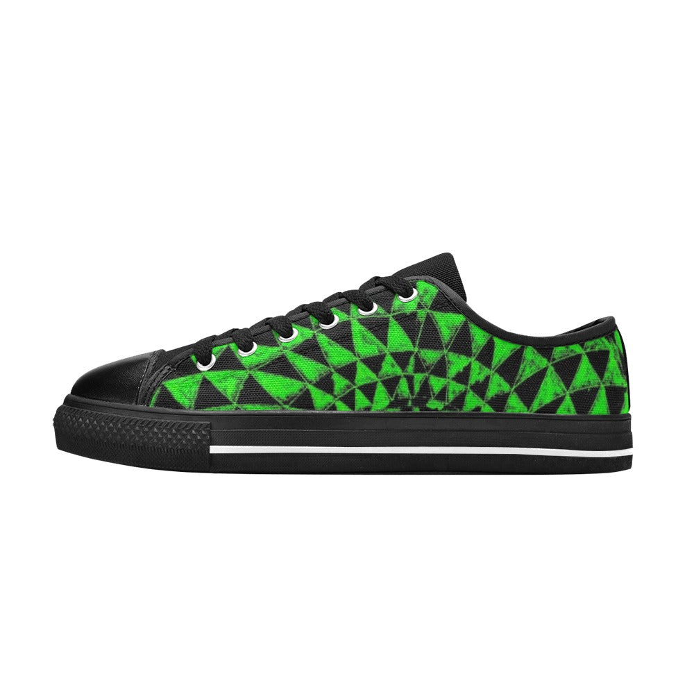 Emerald Aquila Canvas Women's Shoes (Model 018)