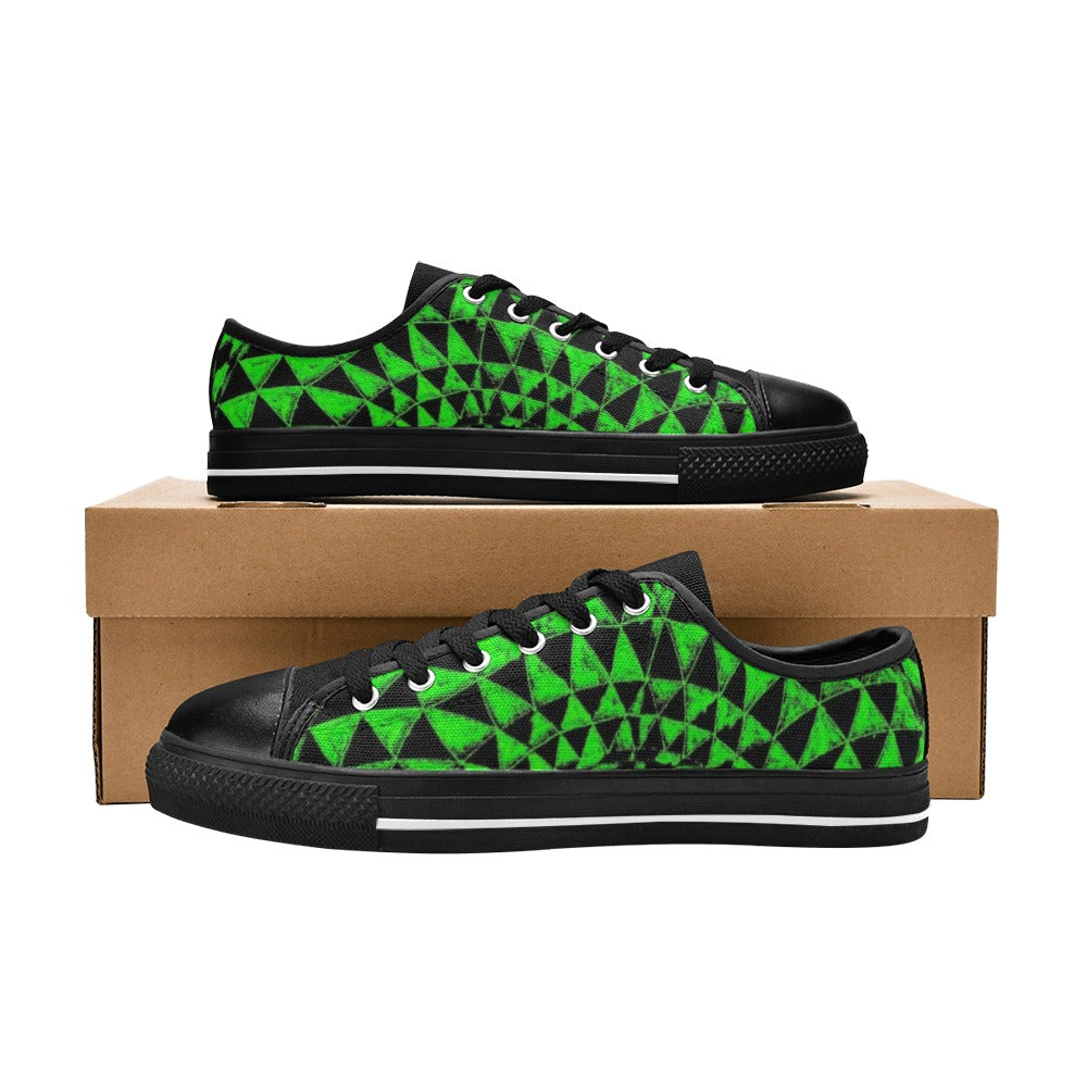 Emerald Aquila Canvas Women's Shoes (Model 018)