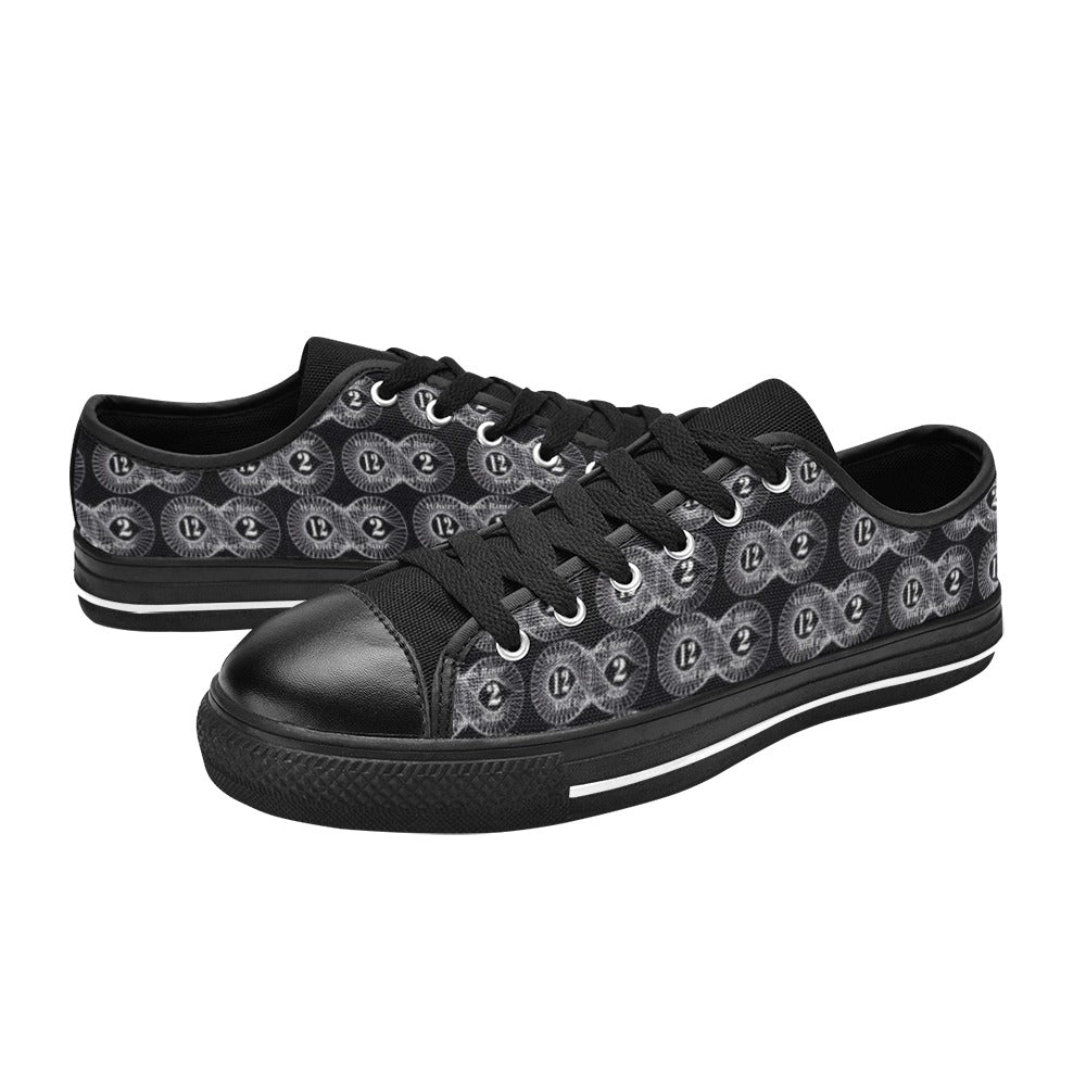 12n2 Designs New Sizes Aquila Canvas Men's Shoes (Model 018)