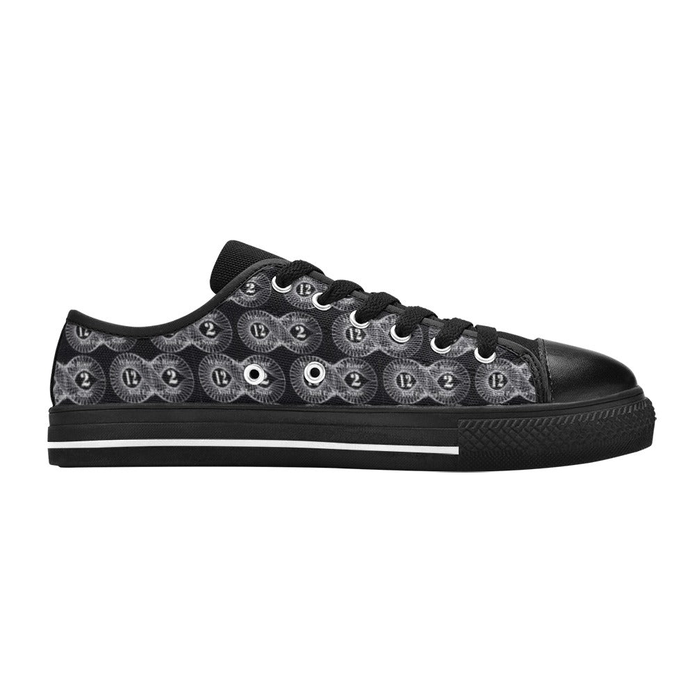 12n2 Designs New Sizes Aquila Canvas Men's Shoes (Model 018)