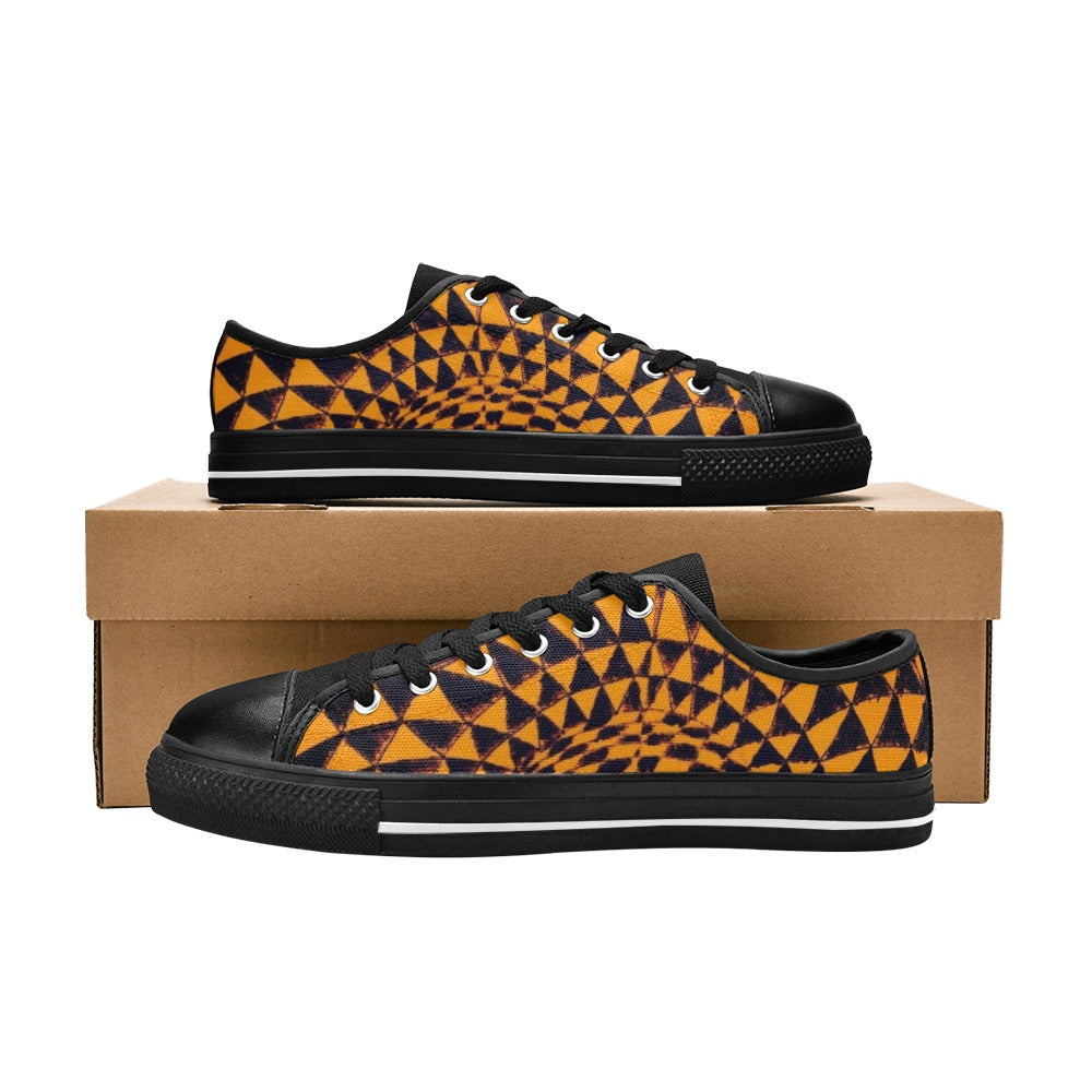 Clinohumite Aquila Canvas Kid's Shoes (Big Kid) (Model 018)