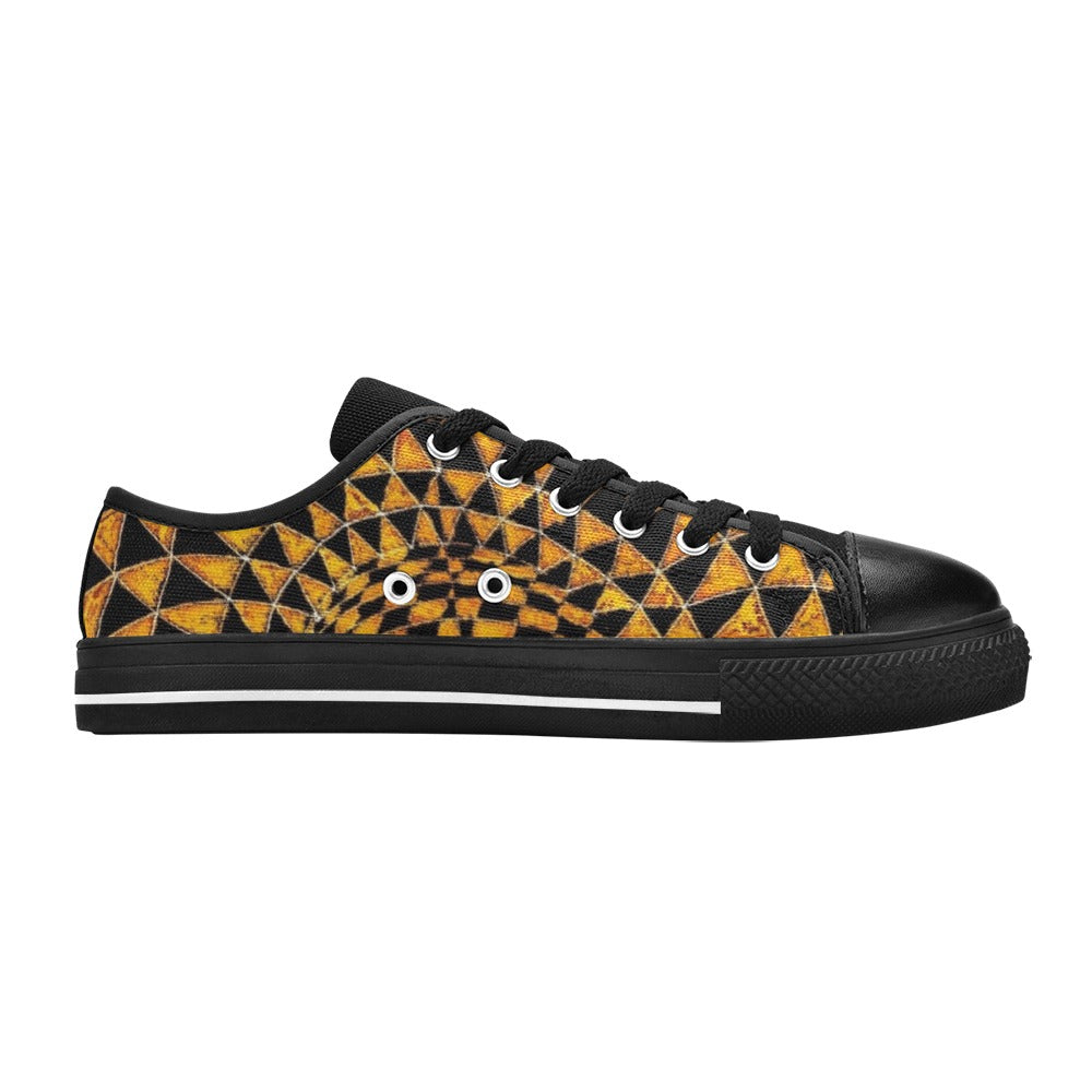 Amber Aquila Canvas Kid's Shoes (Big Kid) (Model 018)