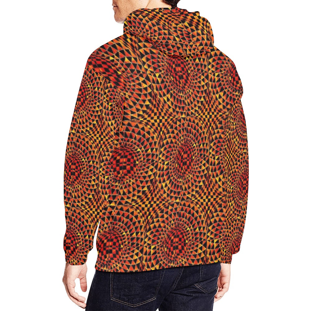 Carnelian Men's All Over Print Hoodie (USA Size) (Model H13)