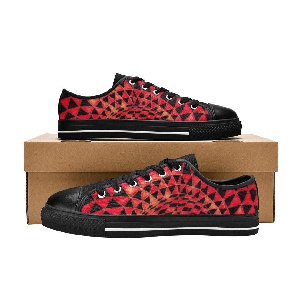 Moonga Stone Aquila Canvas Kid's Shoes (Big Kid) (Model 018)